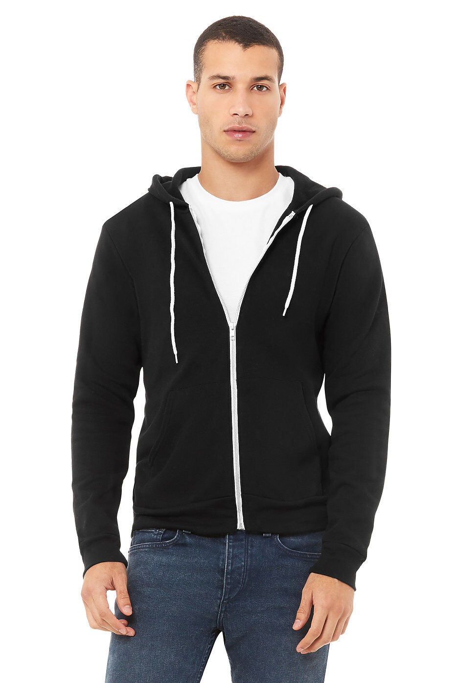 Custom Lightweight Full-Zip Hoodie Printing